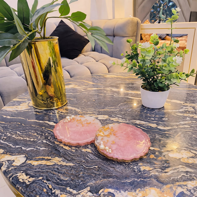 Pink & Gold Coaster