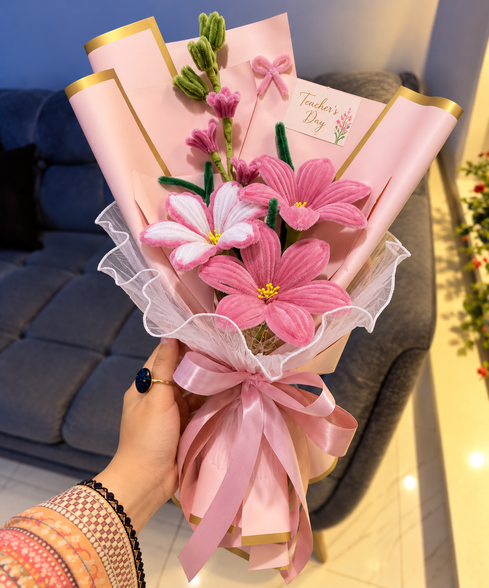 Fuzzy Wire Bouquet