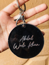 Plain Black Keychain