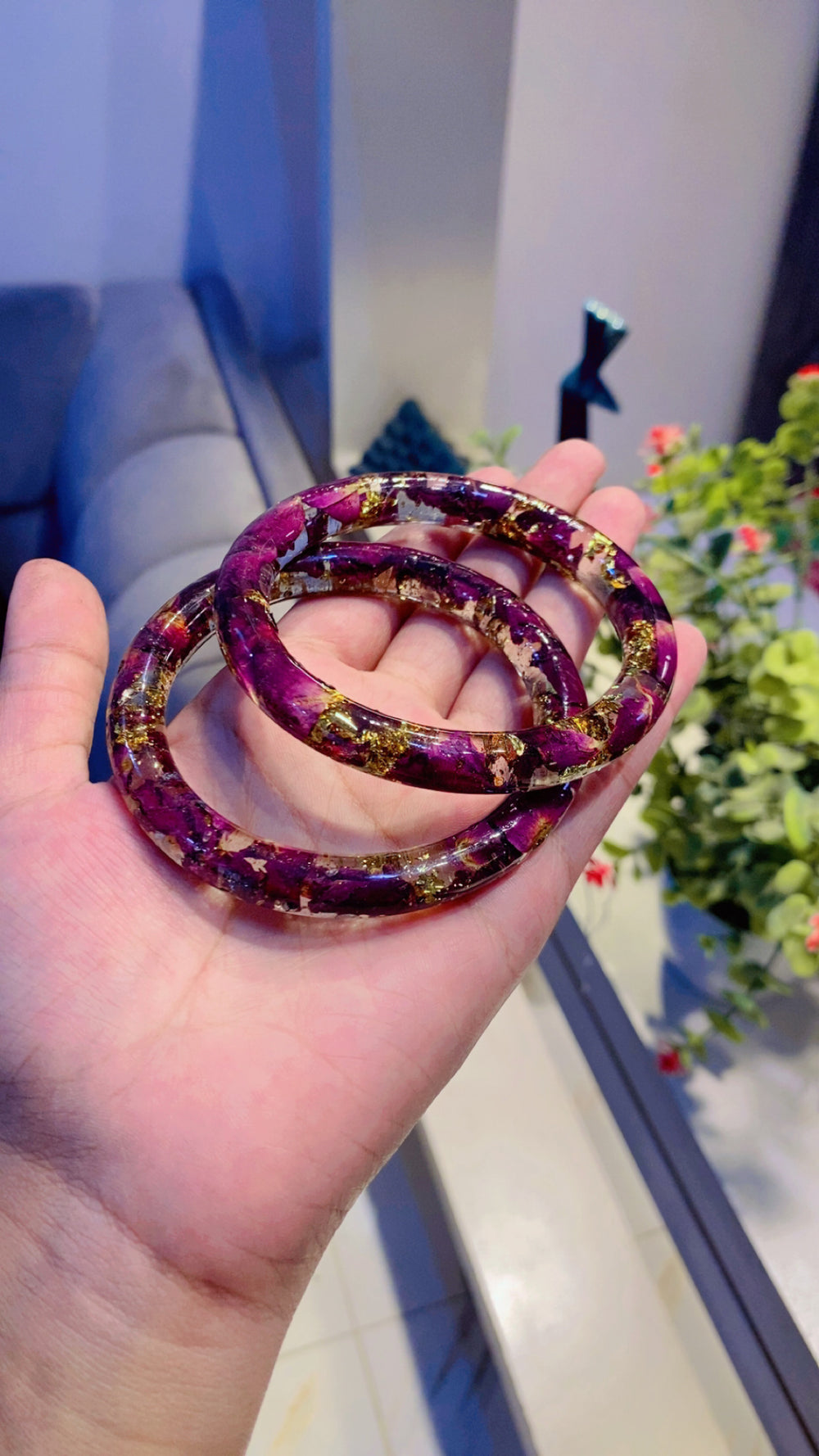 Rose Petal Bangles