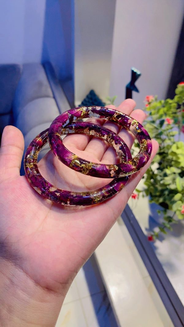 Rose Petal Bangles