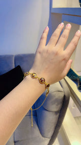 Circular Rose Petal Bracelet