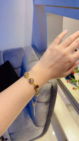 Circular Rose Petal Bracelet