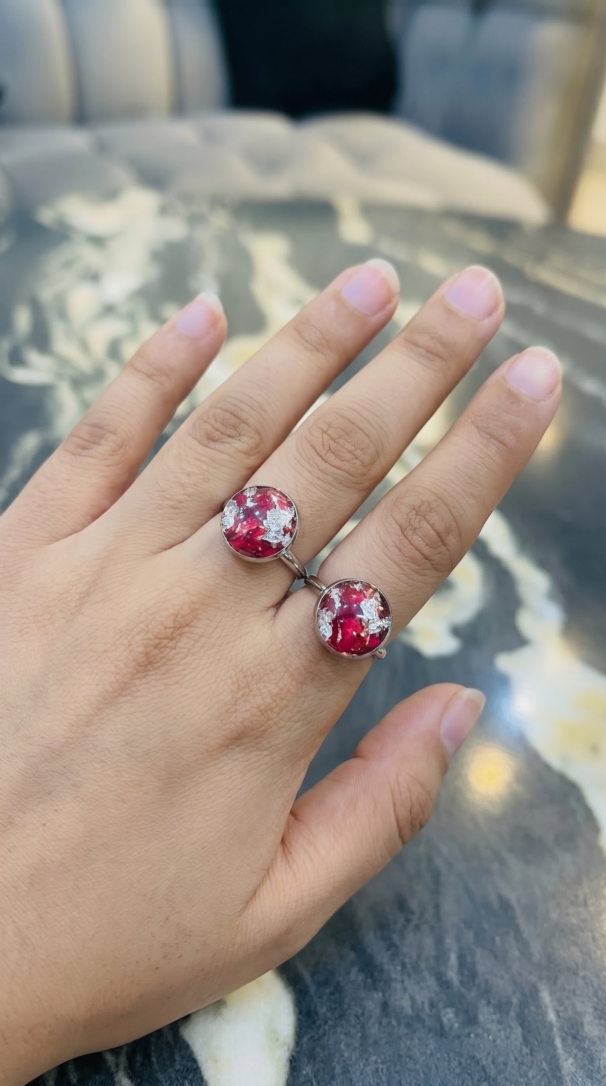 Laal Sitara Ring 🌹✨